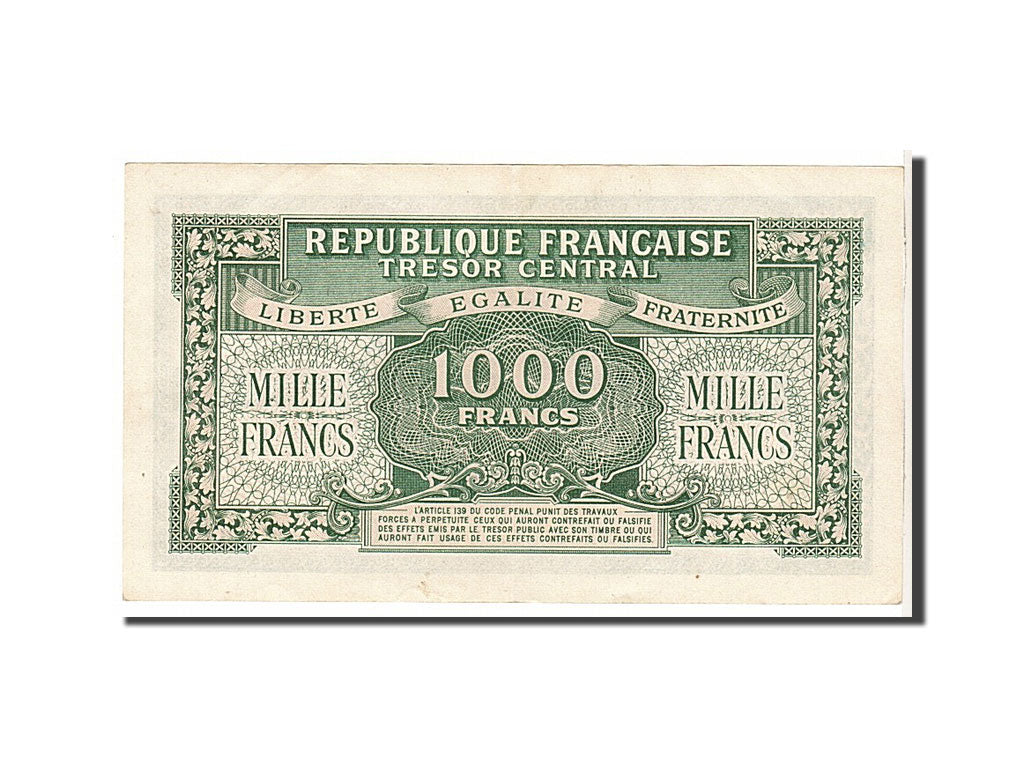 1000 Francs type Marianne, 1945