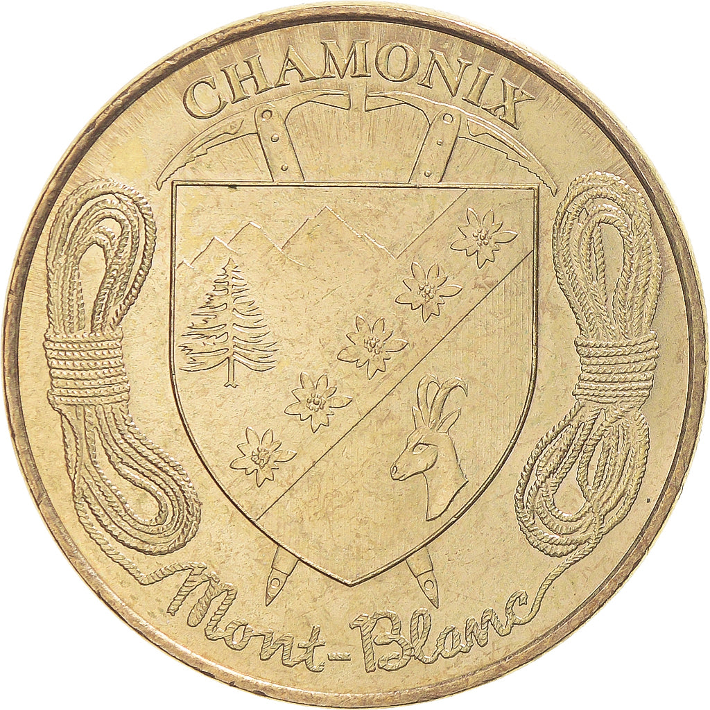 Francia, zeton, Jetón turístico, Chamonix - Le blason, Arts & Culture, 2010