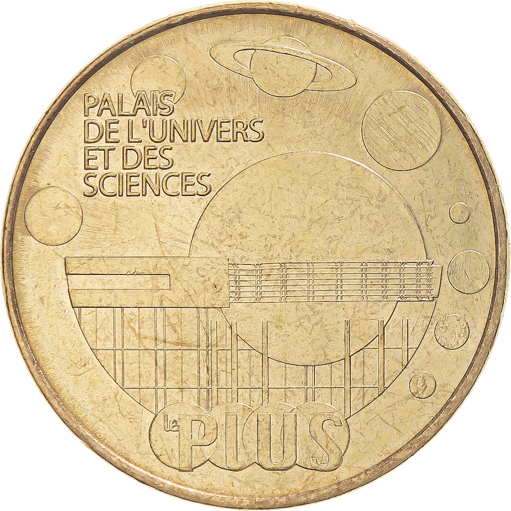 Francia, zeton, Jetón turístico, Cappelle-La-Grande  -  Palais de l'Univers et