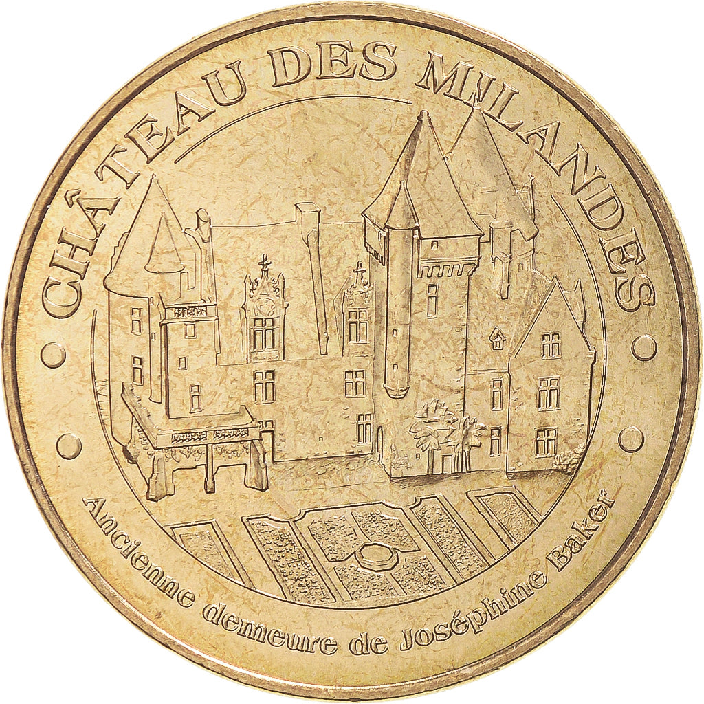Francia, zeton, Jetón turístico, Castelnaud-la-Chapelle - Chateau des milandes