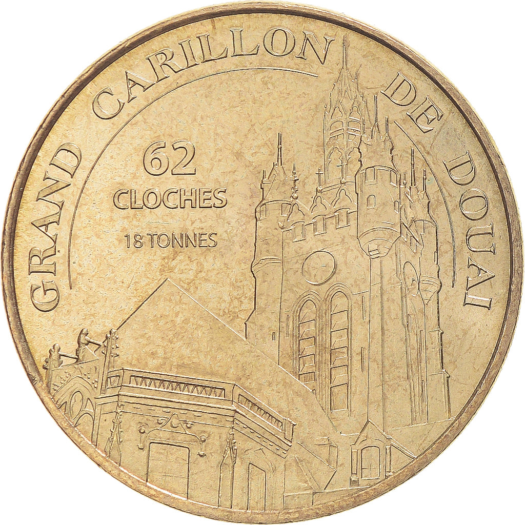 Francia, zeton, Jetón turístico, Dept59 - Carillons de Douai N°3  - le grand