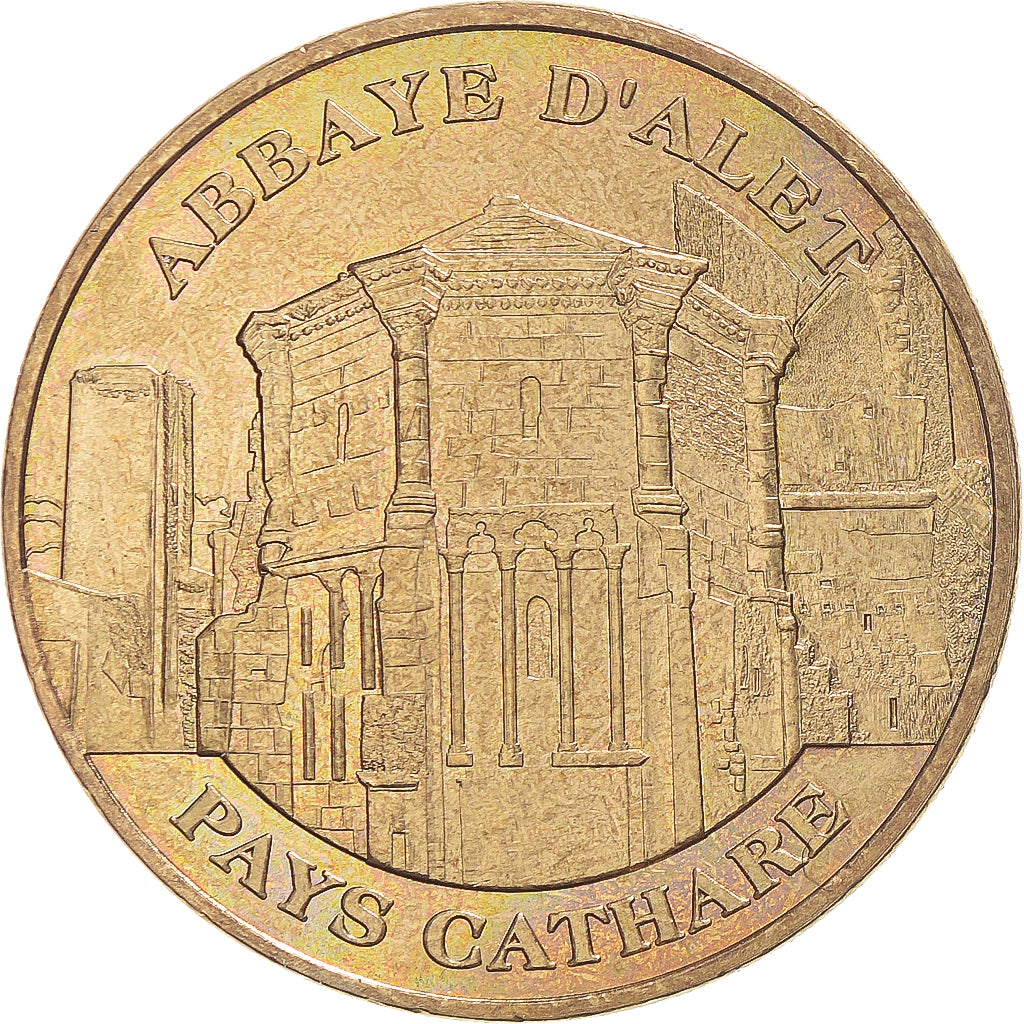 Francia, zeton, Jetón turístico, 11/ Abbaye d'Alet, Arts & Culture, 2010, MDP