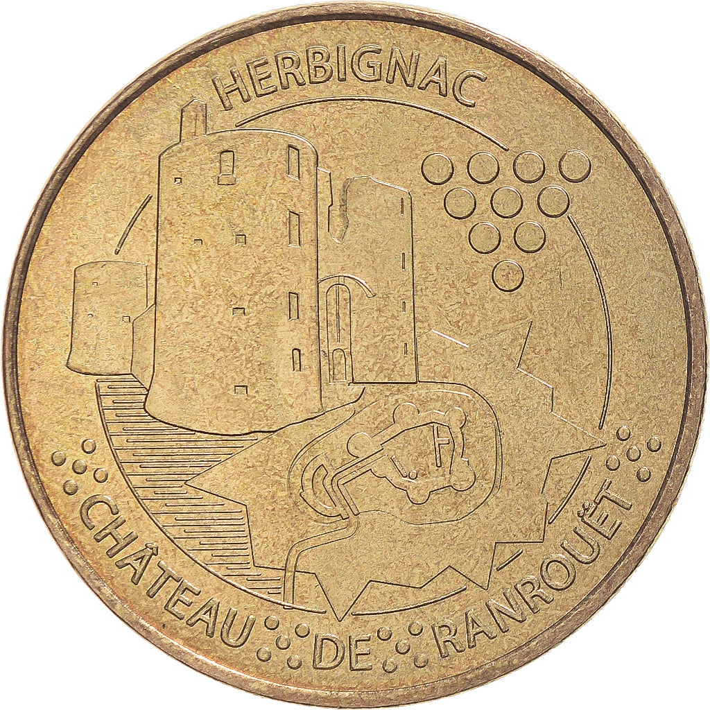 Francia, zeton, Tourist Token, 44/ Château de Ranrouët - Herbignac, 2010