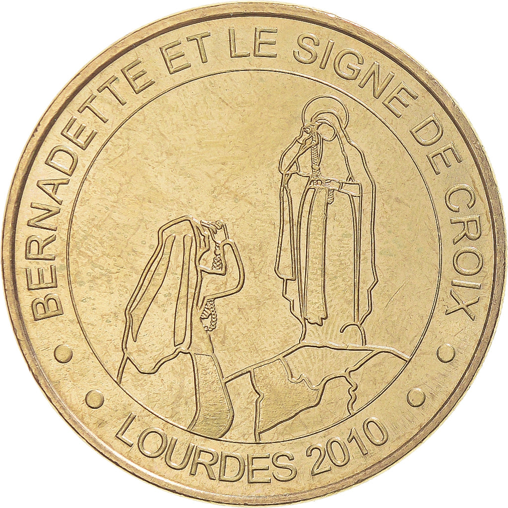 Frankrijk, Token, Toeristisch fiche, Lourdes - Bernadette et le signe de Croix