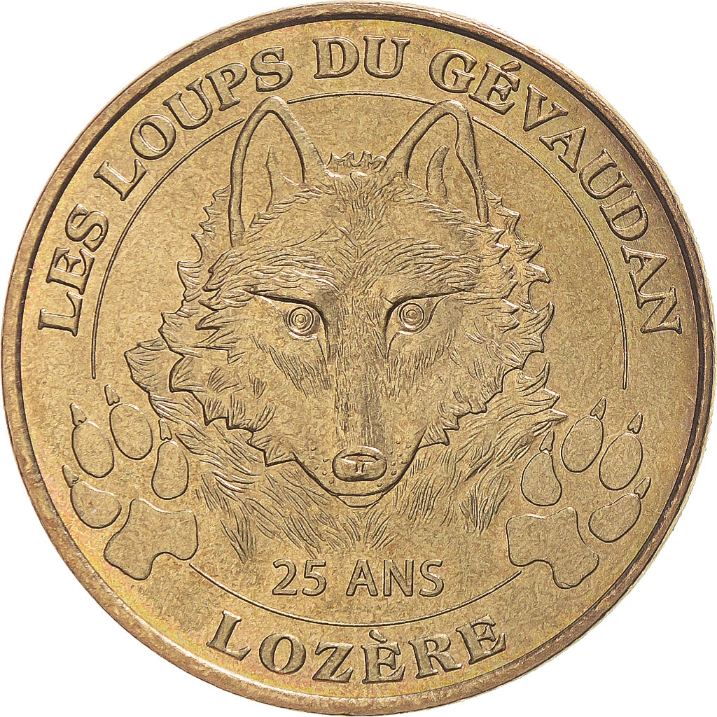 France, Token, Tourist Token, 48/ Loups du Gévaudan, 2010, Monnaie de Paris