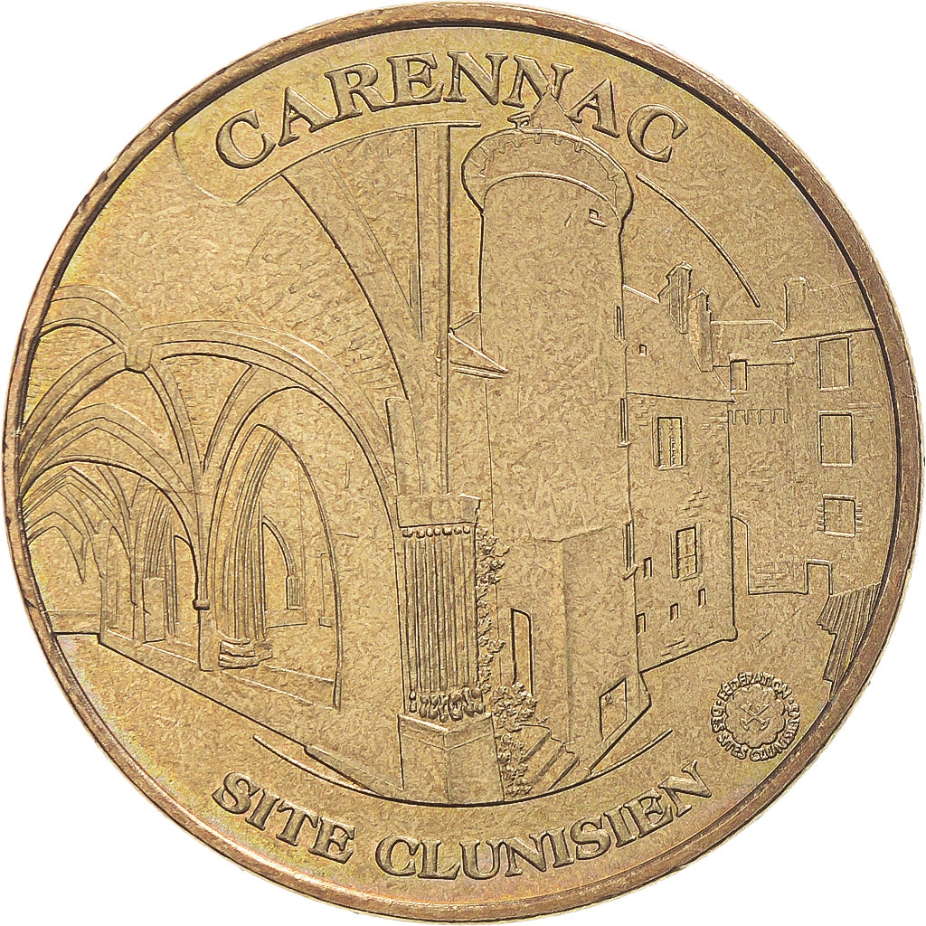 Francia, zeton, Tourist Token, 46/ Carennac - Site Clunisien, 2010, Monnaie de