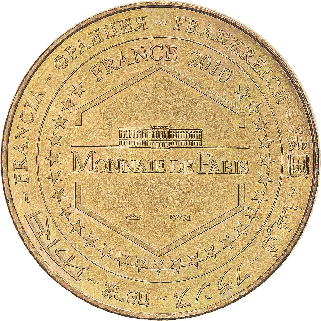 Francia, zeton, Jetón turístico, Saint-Martin-le-Vieil - Abbaye de