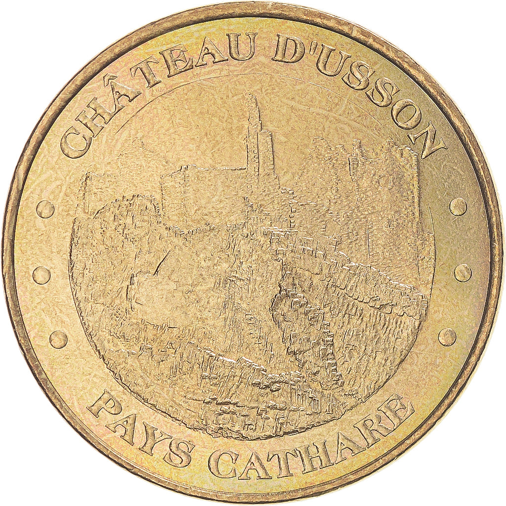 Francja, Token, Żeton turystyczny, 09/ Château d'Usson, 2010, Monnaie de