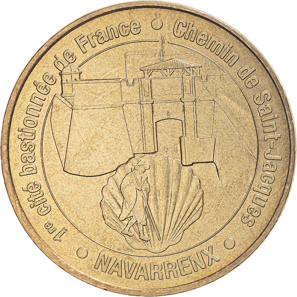 Francia, zeton, Jetón turístico, 64/ Chemin de Compostelle - Navarrenx, 2010