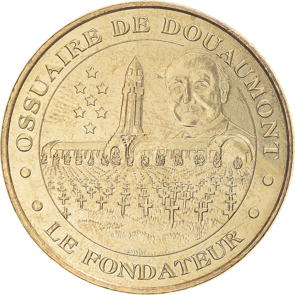 Francia, zeton, Jetón turístico, Douaumont - Ossuaire n° 8, Arts & Culture
