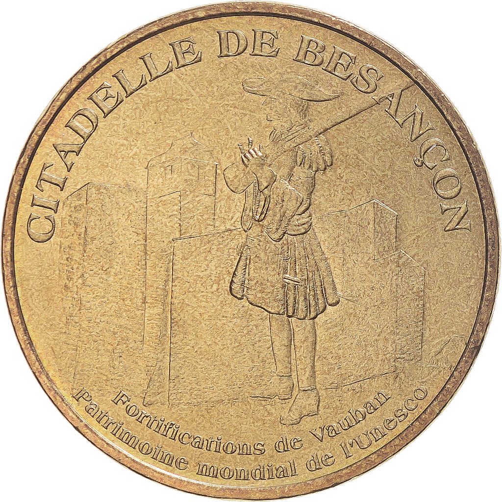 Francia, zeton, Jetón turístico, Besançon - la citadelle n°3, Arts &