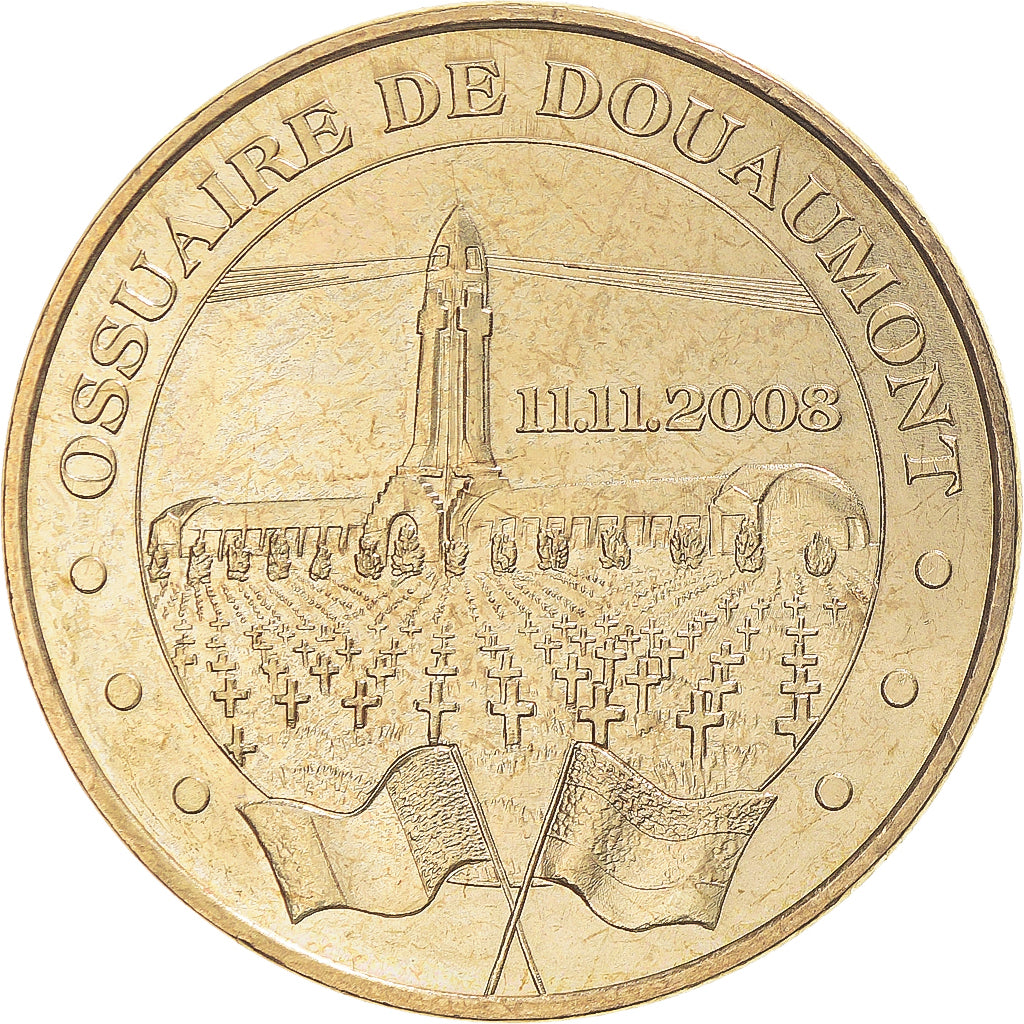 Francja, Token, Żeton turystyczny, 55/ Ossuaire de Douaumont, 2008, Monnaie de