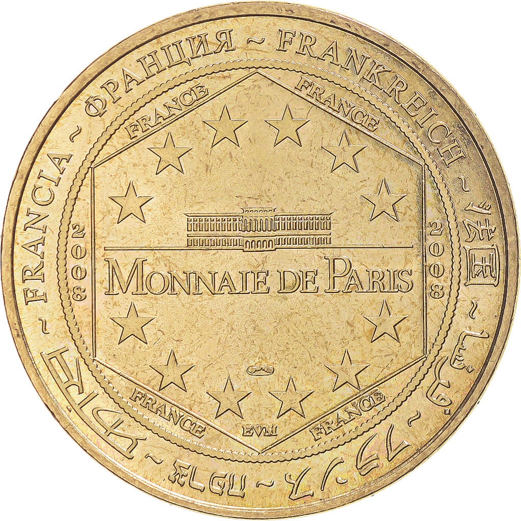 Francja, Token, Żeton turystyczny, Benoit XVI, 2008, Monnaie de Paris, MS(63)
