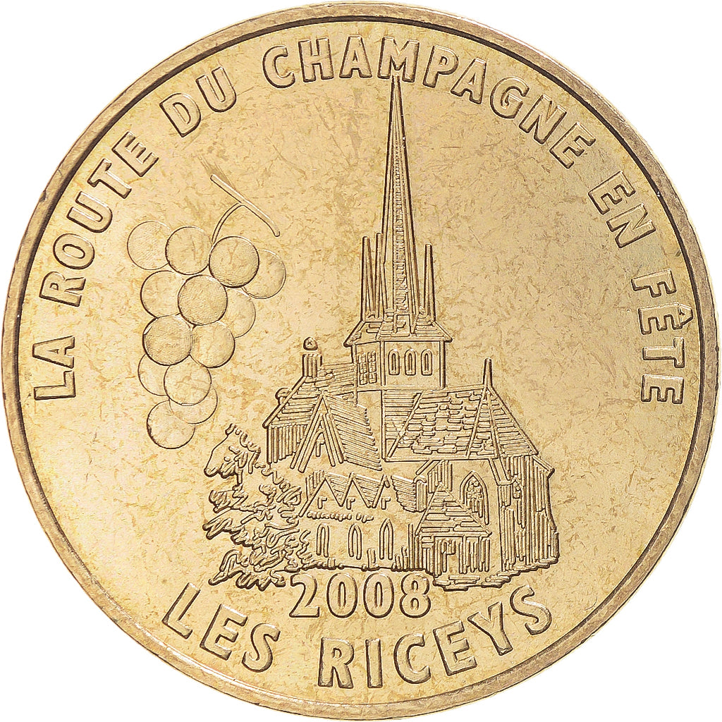 Frankrijk, Token, Tourist Token, 10/ Route du Champagne - Les Riceys, 2008