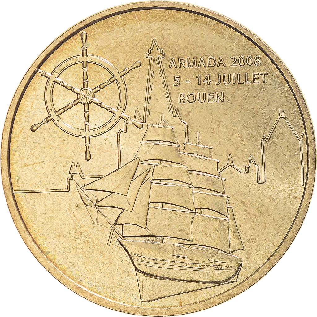 Frankrijk, Token, Toeristisch fiche, Rouen - Armada, 2008, MDP, UNC-