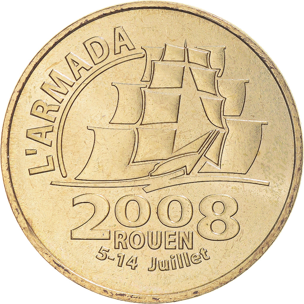 France, Token, Touristic token, Rouen - Armada, Arts & Culture, 2008, MDP