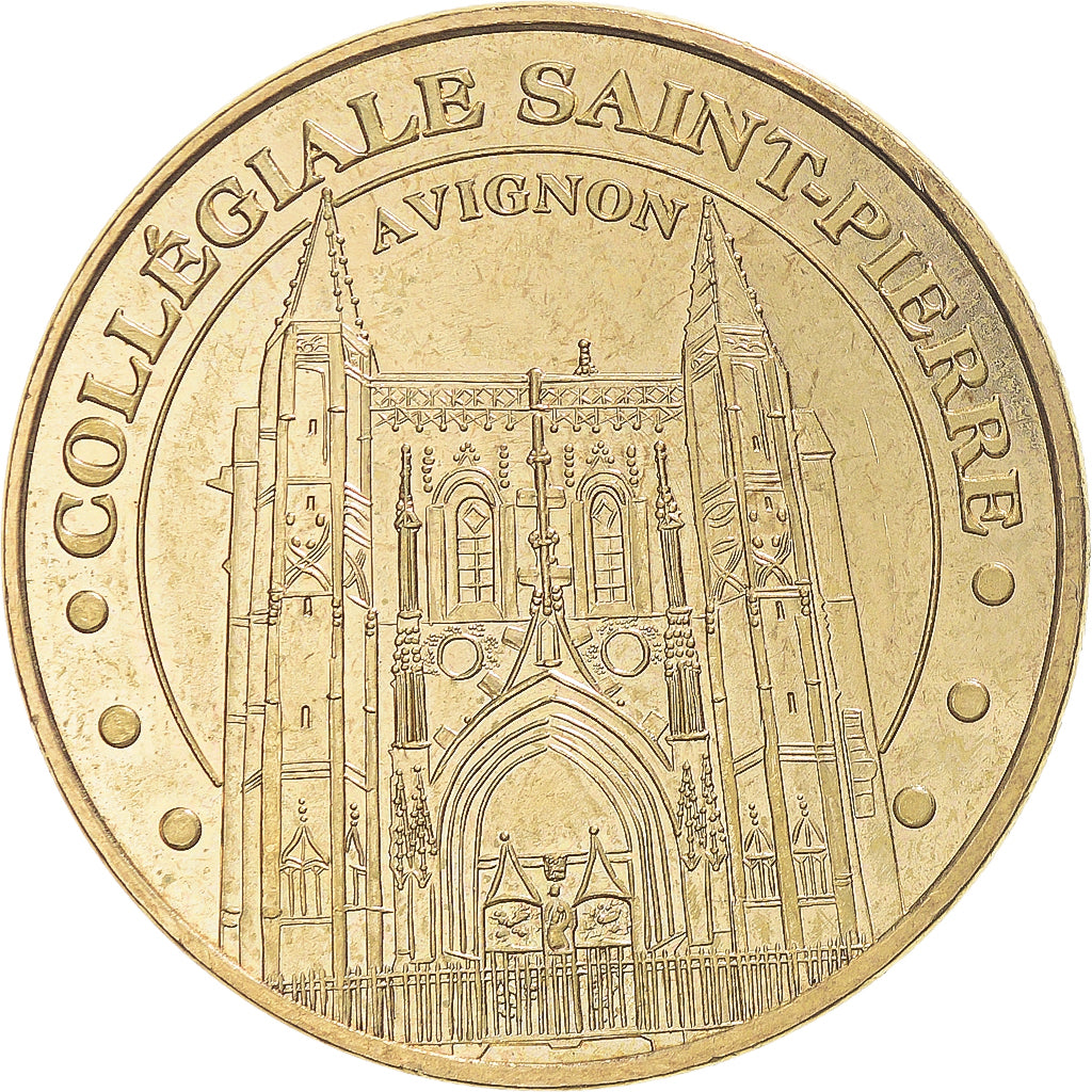 France, Token, Touristic token, Avignon - Collégiale Saint-Pierre, 2008, MDP