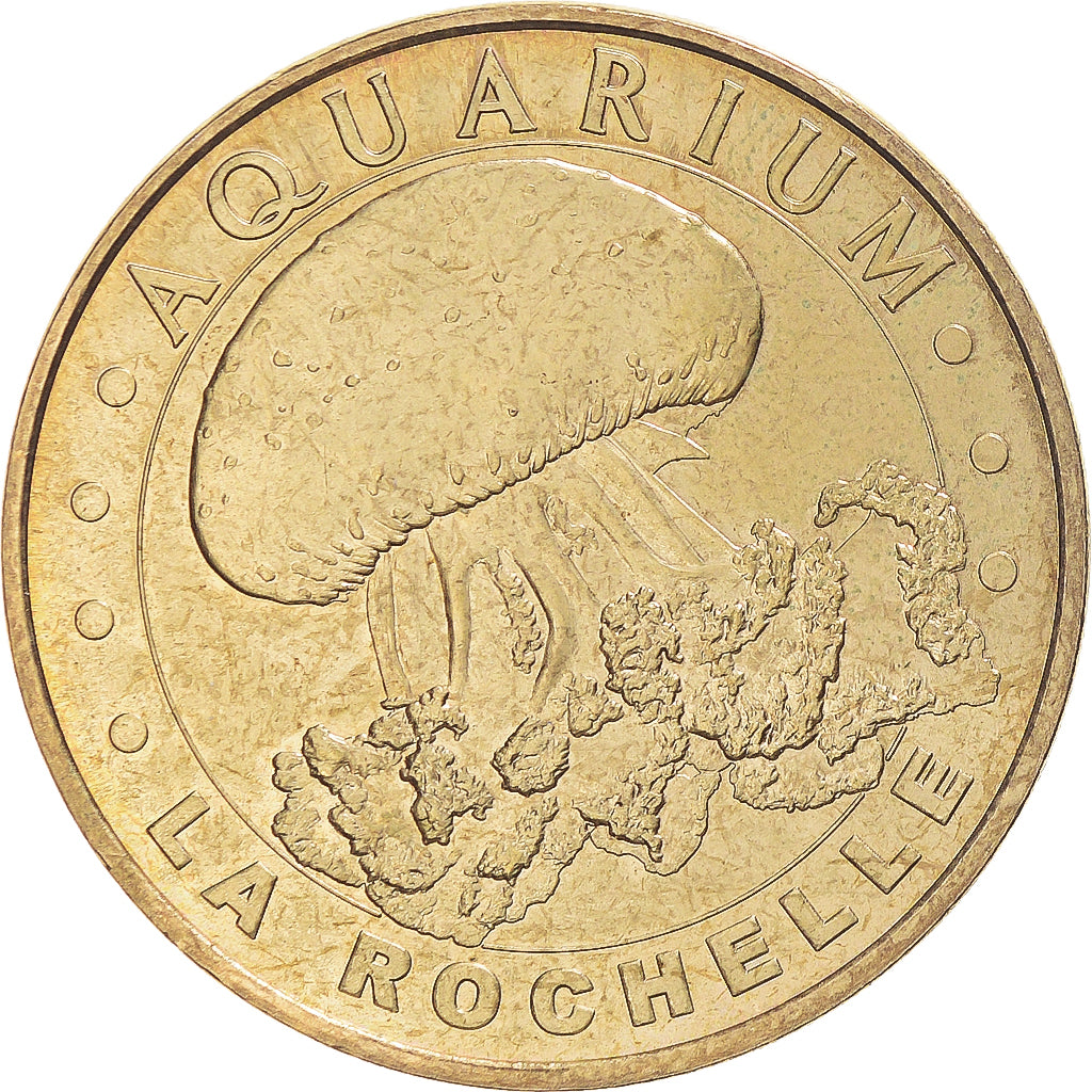 Francia, zeton, Jetón turístico, La Rochelle - Aquarium n°4, Arts & Culture