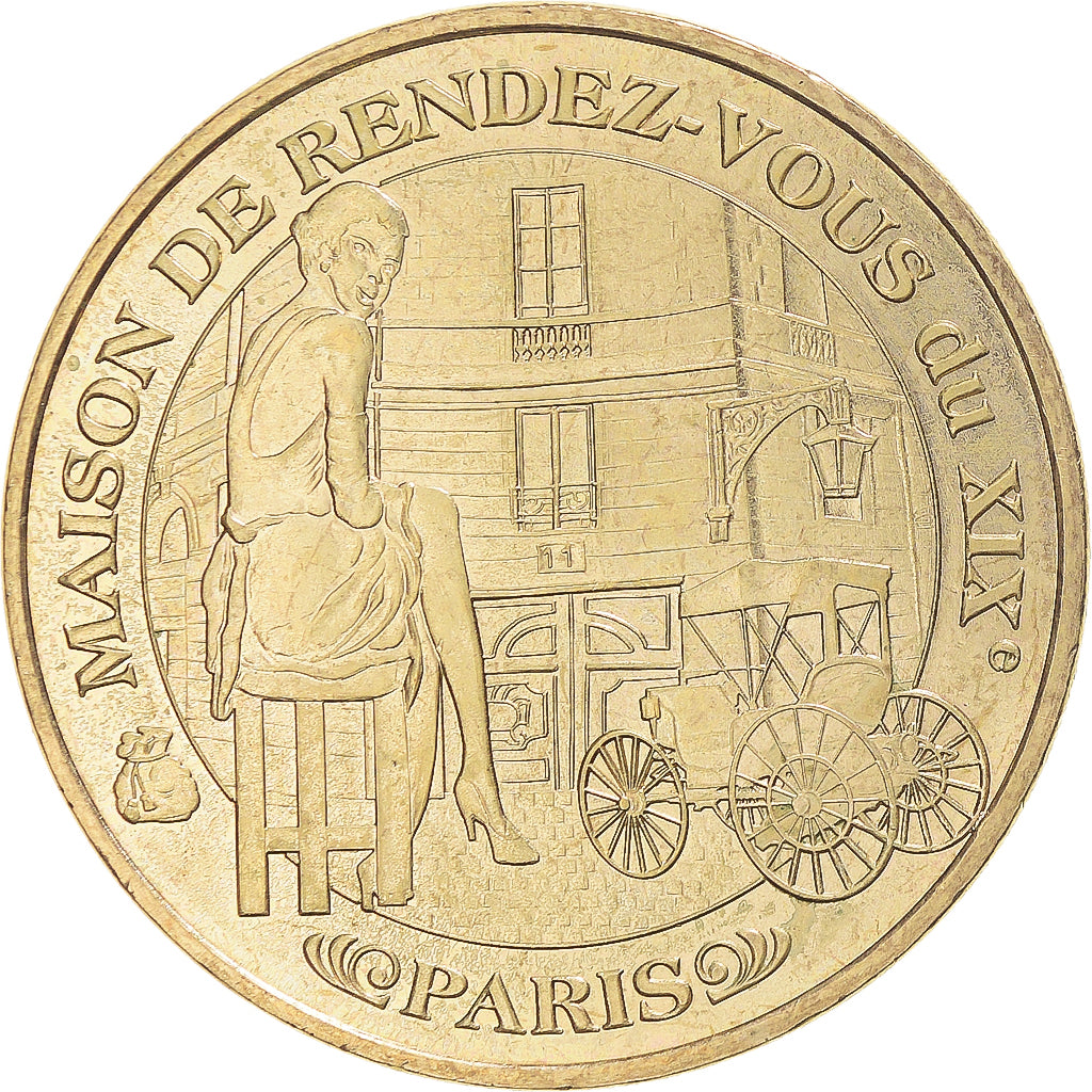 France, Token, Touristic token, MAISON DE RENDEZ-VOUS du XIXè - Paris, 2008