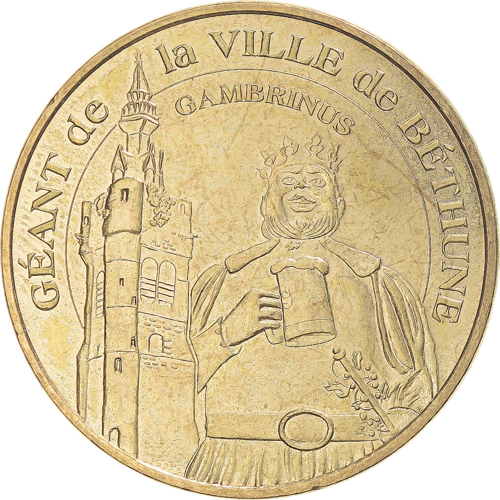 Francja, Token, Żeton turystyczny, Béthune - Gambrinus, 2008, Monnaie de