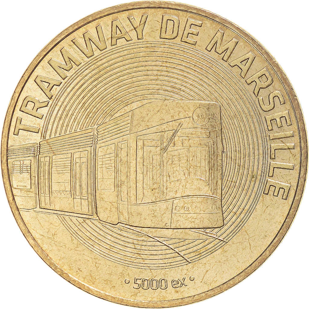 Francia, zeton, Jetón turístico, Marseille - Le tramway n°3, 2008, MDP, SC