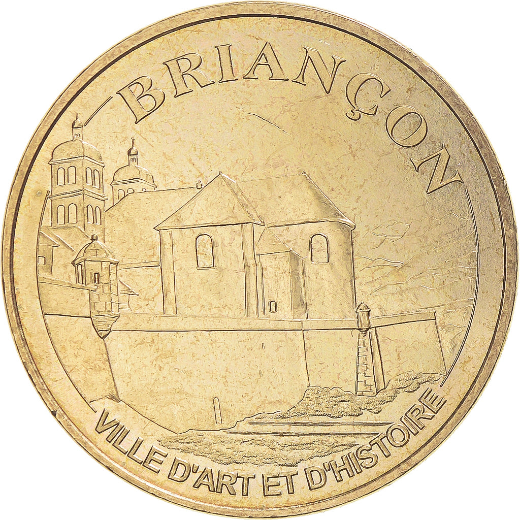 Francia, zeton, Jetón turístico, Briançon - Ville d'Art et d'Histoire, Arts &