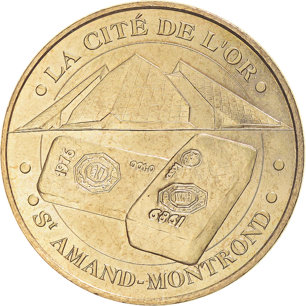 Francia, zeton, Jetón turístico, Saint-Amand-Montrond - Cité de l'or n°2