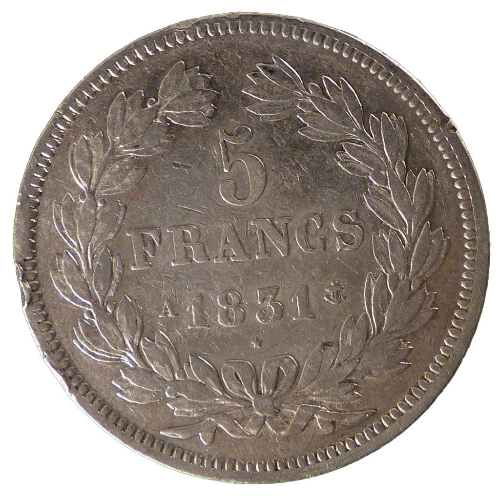 Louis Philippe Ier, 5 Francs Tête Laurée
