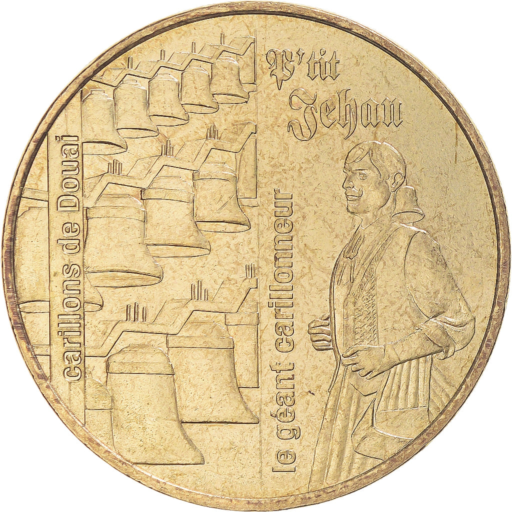 Francia, zeton, Jetón turístico, Orchies - Carillons de Douai n°1, 2009, MDP