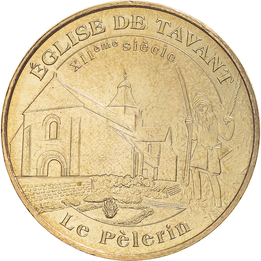 Francja, Token, Żeton turystyczny, 37/ Eglise de Tavant, 2009, Monnaie de