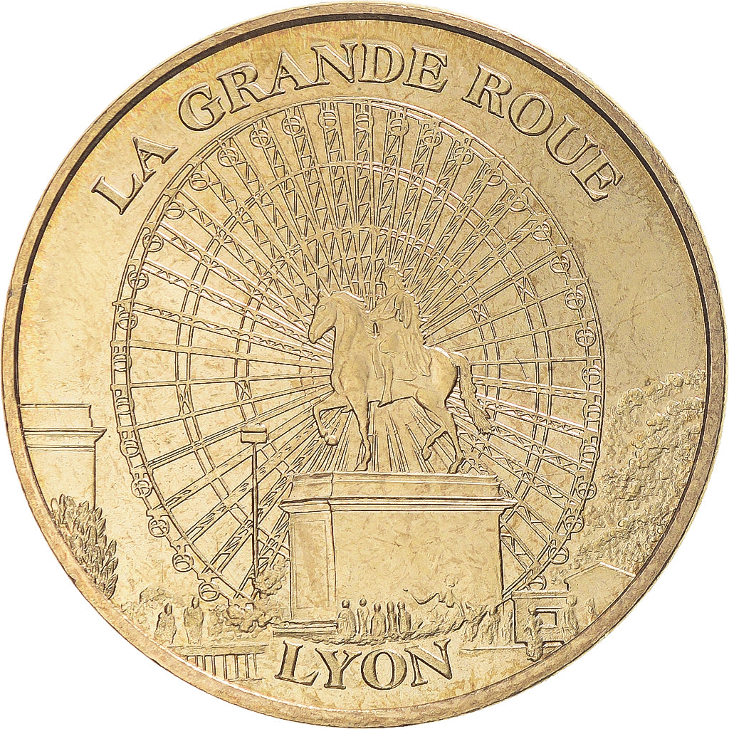 France, Token, Touristic token, Lyon - Grande Roue, Arts & Culture, 2008, MDP
