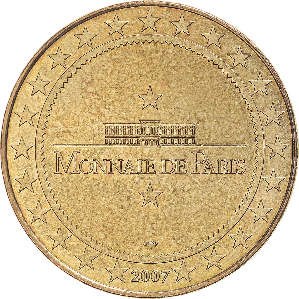 Francia, zeton, Jetón turístico, Bagnolet - Monexpo, 2007, MDP, SC, Aluminio y