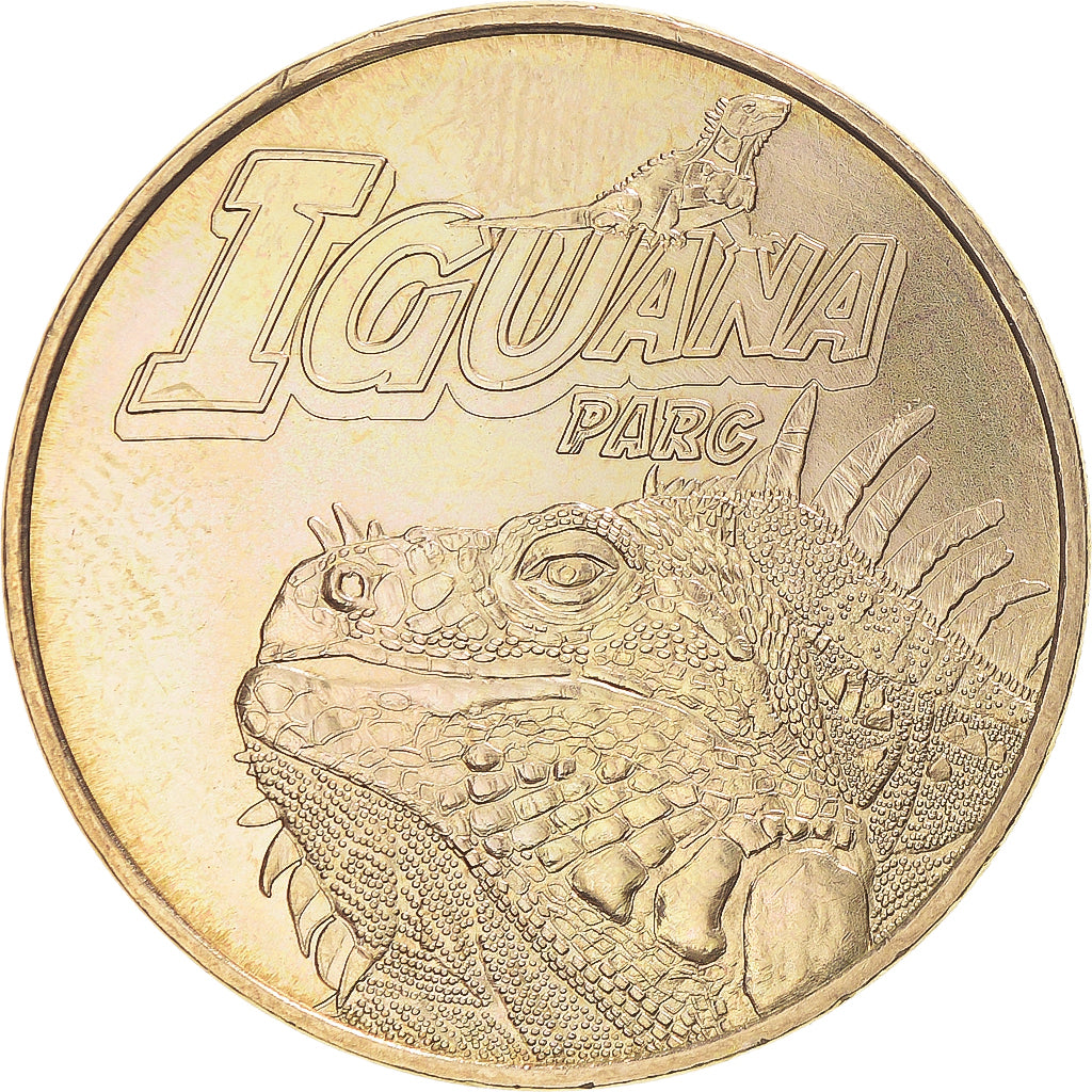 Francia, zeton, Jetón turístico, Le Bugue - Iguana Parc, Arts & Culture, 2008