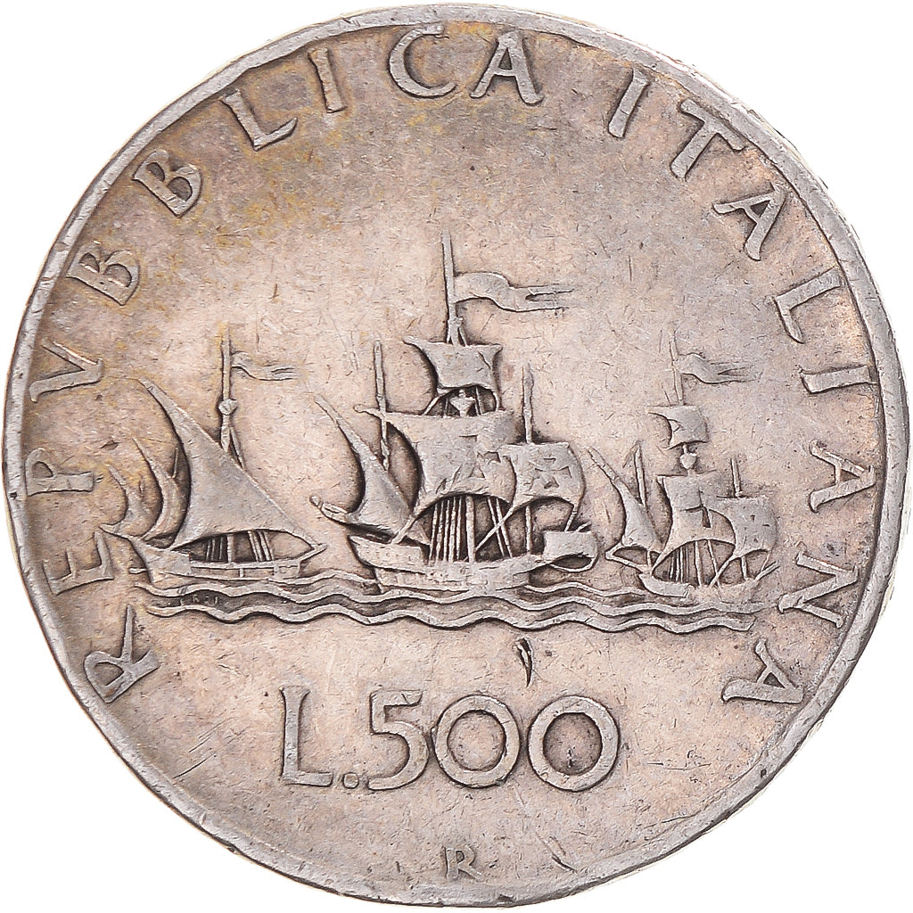 Coin, Italy, 500 Lire, 1958, Rome, VF(20-25), Silver, KM:98