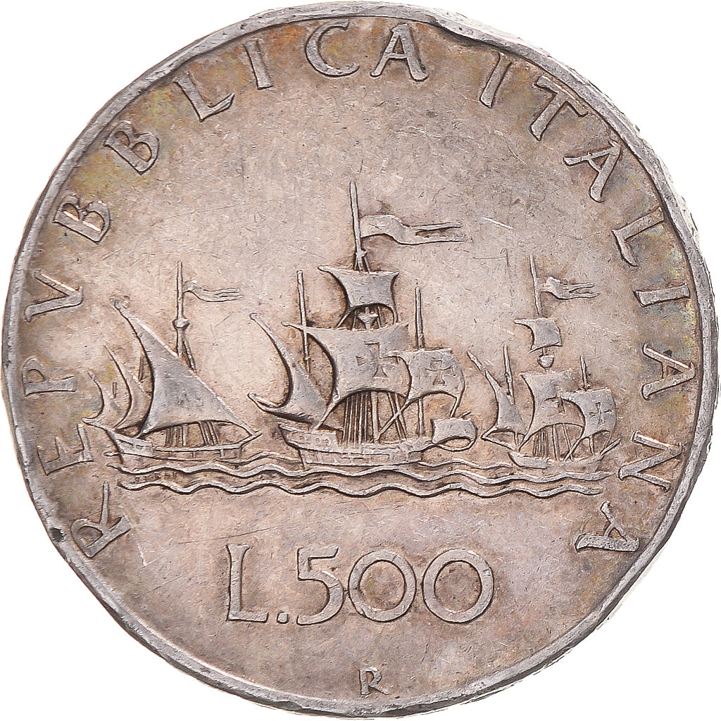 Coin, Italy, 500 Lire, 1958, Rome, VF(30-35), Silver, KM:98