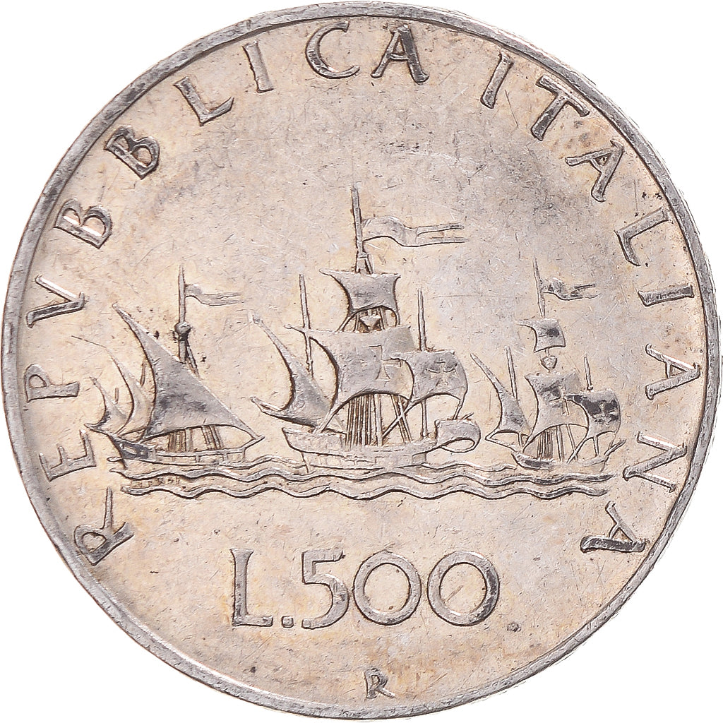 Coin, Italy, 500 Lire, 1958, Rome, VF(30-35), Silver, KM:98