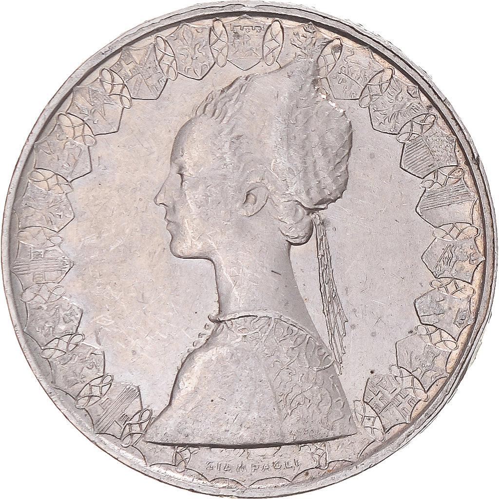 Coin, Italy, 500 Lire, 1960, Rome, EF(40-45), Silver, KM:98
