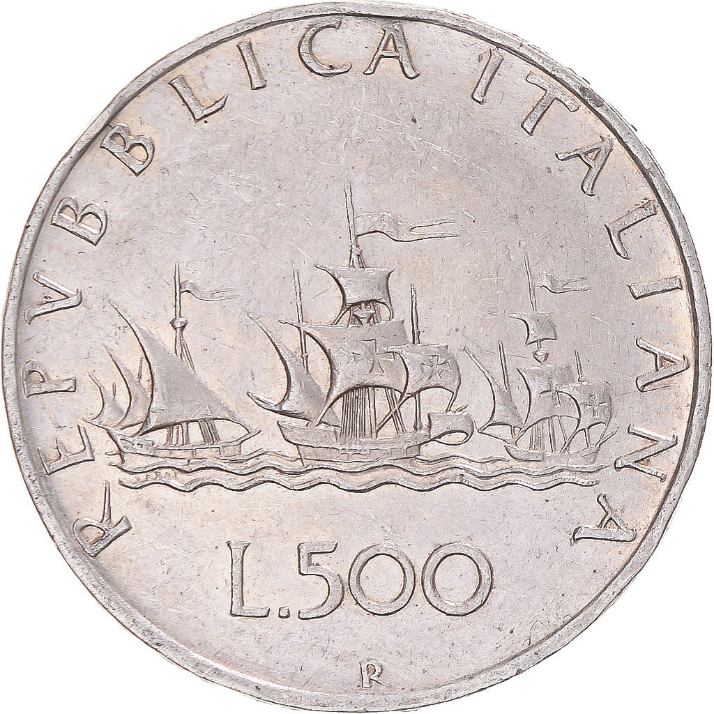 Coin, Italy, 500 Lire, 1960, Rome, EF(40-45), Silver, KM:98