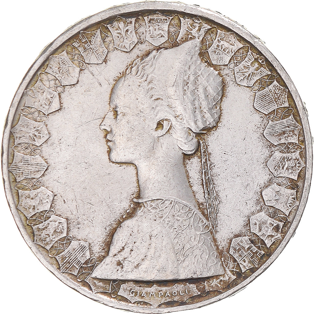 Coin, Italy, 500 Lire, 1964, Rome, EF(40-45), Silver, KM:98