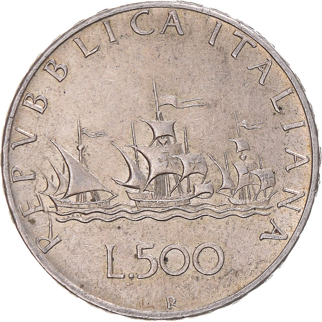 Moneda, Italia, 500 Lire, 1966, Rome, MBC, Plata, KM:98