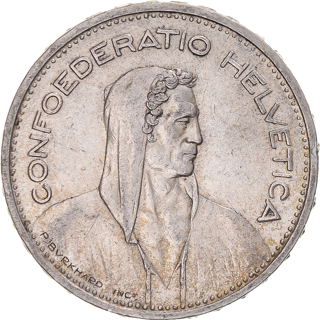 Coin, Switzerland, 5 Francs, 1932, Bern, EF(40-45), Silver, KM:40