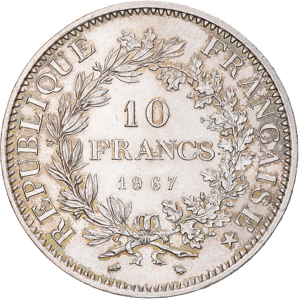 Coin, France, Hercule, 10 Francs, 1967, Paris, MS(60-62), Silver, KM:932