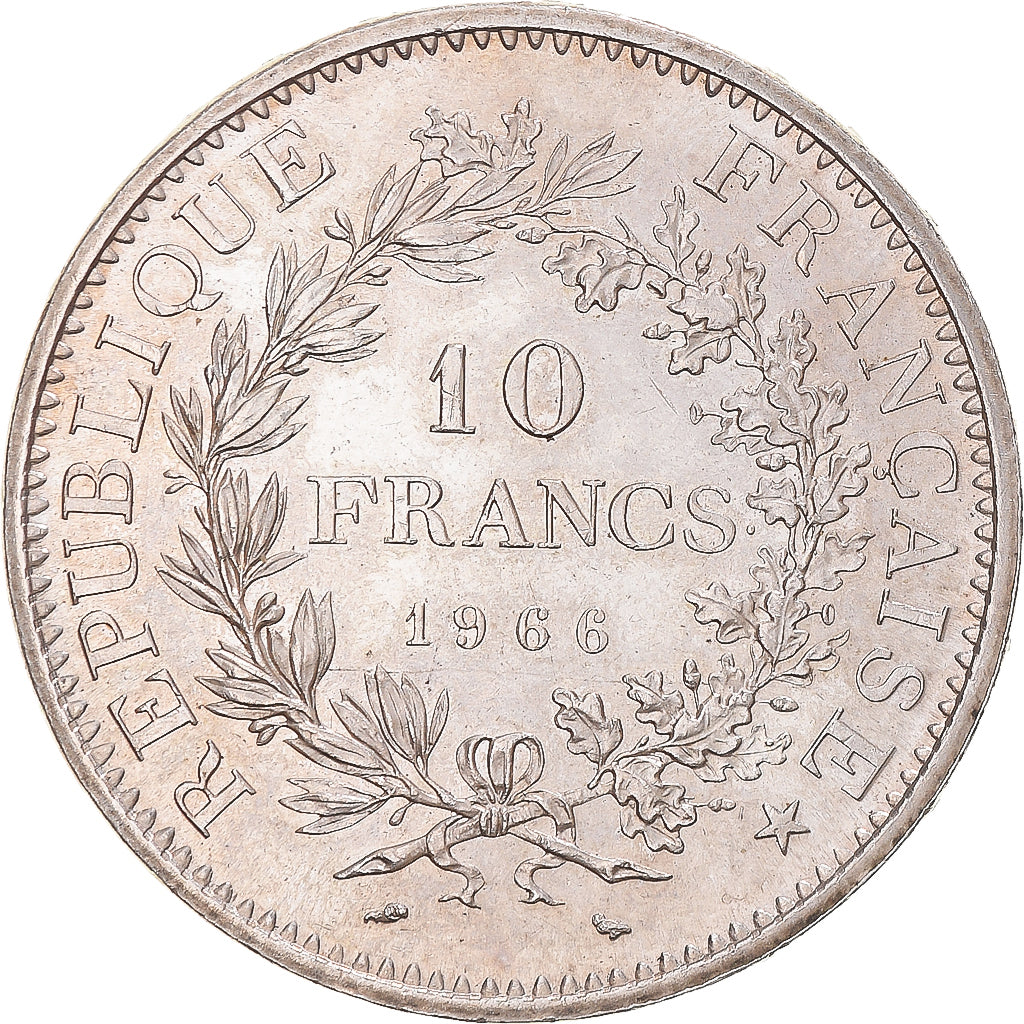 Coin, France, Hercule, 10 Francs, 1966, Paris, MS(60-62), Silver, KM:932