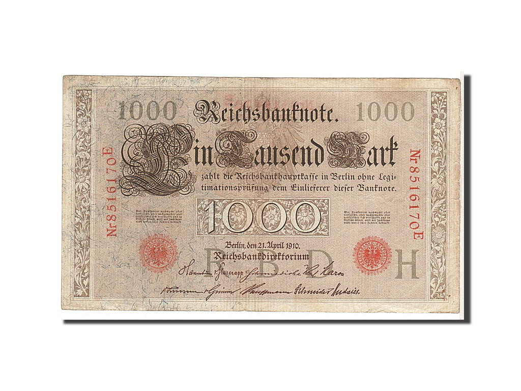 Germany, 1000 Mark, 1910, KM #44b, VF(20-25), 8516170E