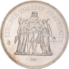 Coin, France, Hercule, 50 Francs, 1976, Paris, MS(63), Silver, KM:941.1