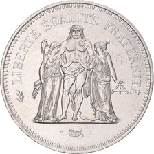 Coin, France, Hercule, 50 Francs, 1977, Paris, MS(60-62), Silver, KM:941.1