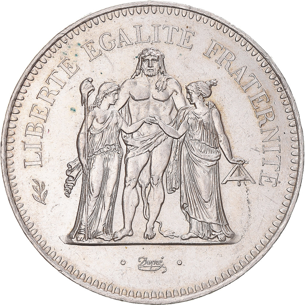 Coin, France, Hercule, 50 Francs, 1979, Paris, MS(60-62), Silver, KM:941.1