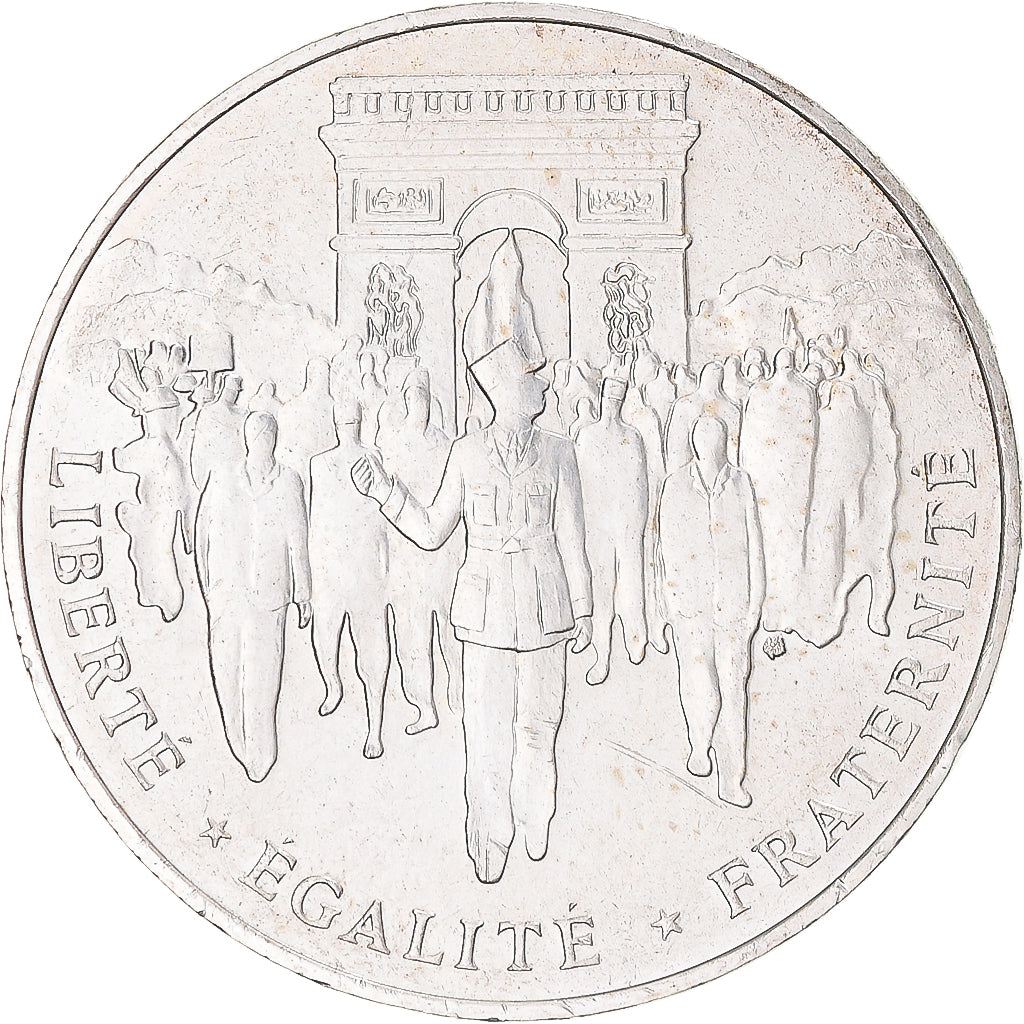 Coin, France, Libération de Paris, 100 Francs, 1994, MS(60-62), Silver