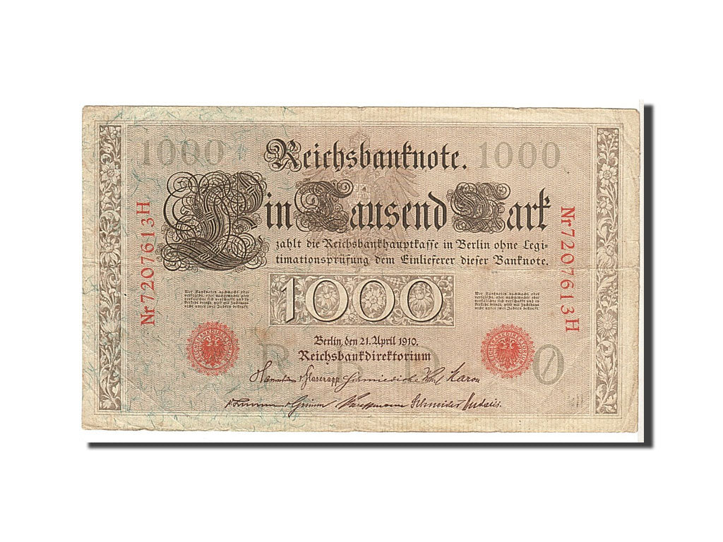 Germany, 1000 Mark, 1910, KM #44b, VF(20-25), 7207613H