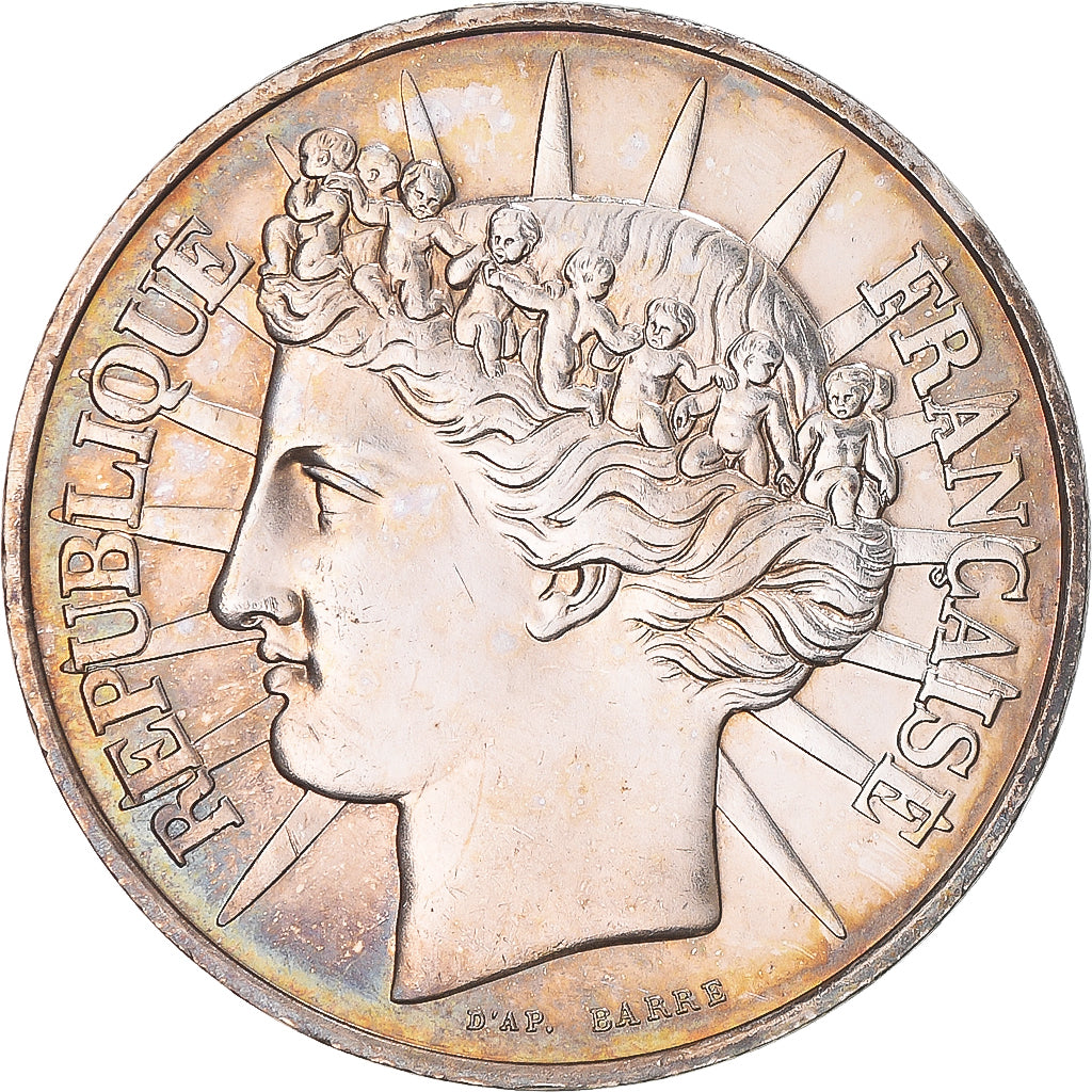 Coin, France, Fraternité, 100 Francs, 1988, MS(60-62), Silver, KM:966